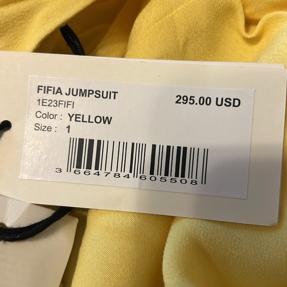 ba&sh Fifia Jumpsuit in Jaune, Size Small, NWT - Picture 15 of 17
